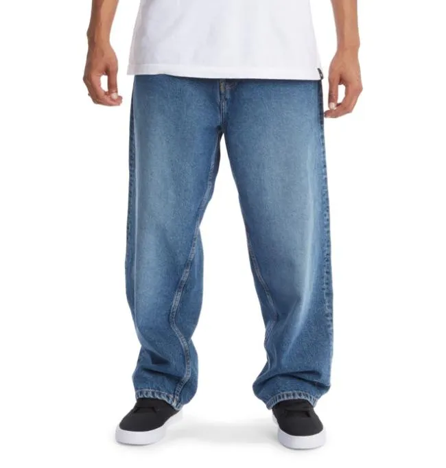 Men Pants DC Men039s Worker Baggy Jeans Medium Indigo Men Pants DC Men039s Worker Baggy Jeans Medium Indigo