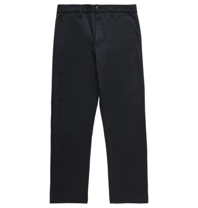 Men Pants DC Men039s Worker Relaxed Fit Chino Pants Black