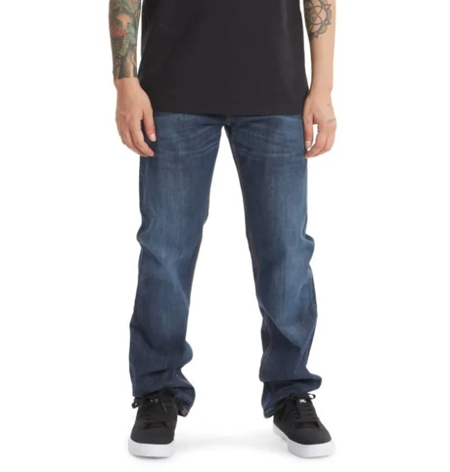 Men Pants DC Men039s Worker Straight Fit Jeans Dark Stone Men Pants DC Men039s Worker Straight Fit Jeans Dark Stone