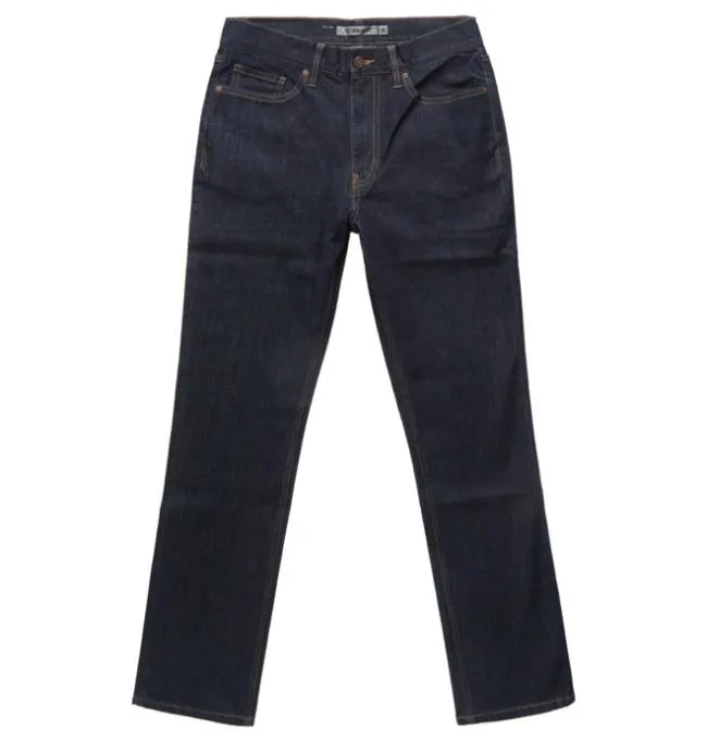 Men Pants DC Men039s Worker Straight Fit Jeans Indigo Rinse