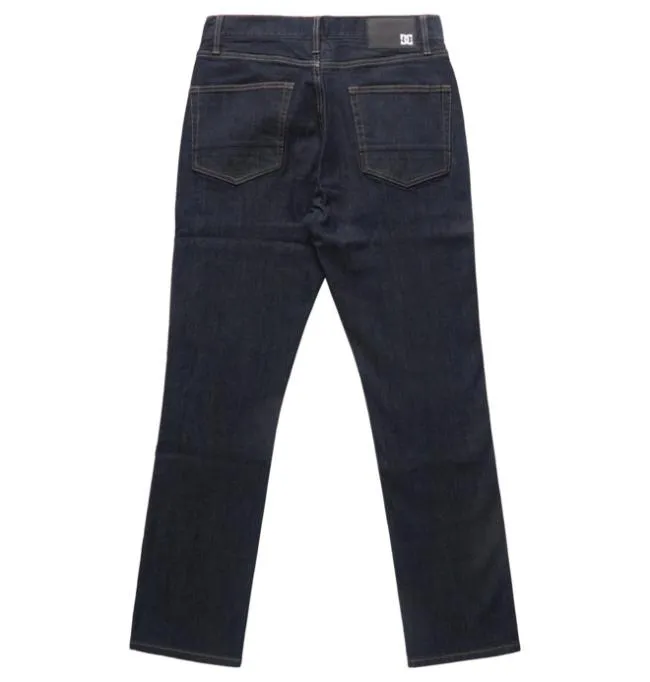 Men Pants DC Men039s Worker Straight Fit Jeans Indigo Rinse Men Pants DC Men039s Worker Straight Fit Jeans Indigo Rinse
