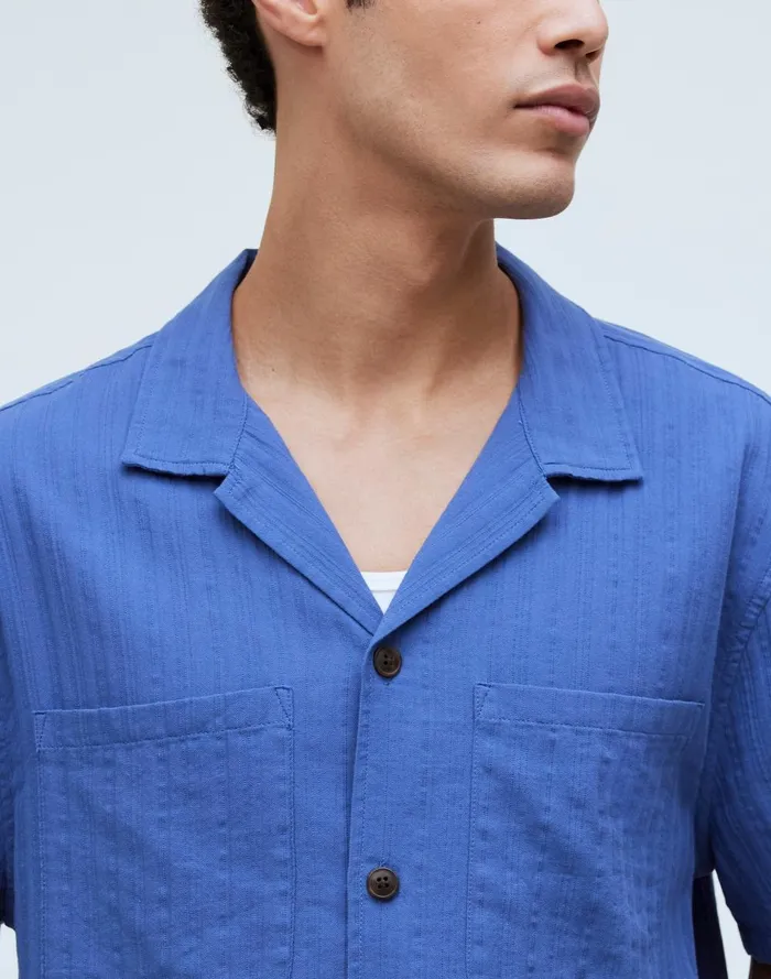 Men Shirts Madewell Easy ShortSleeve Shirt In Stripe