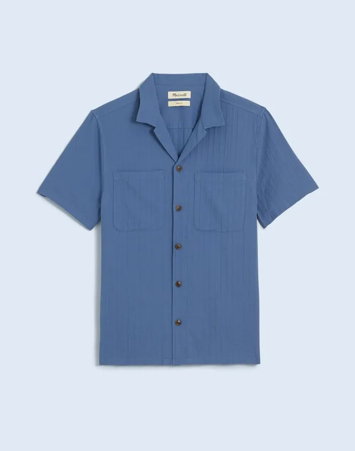 Men Shirts Madewell Easy ShortSleeve Shirt In Stripe