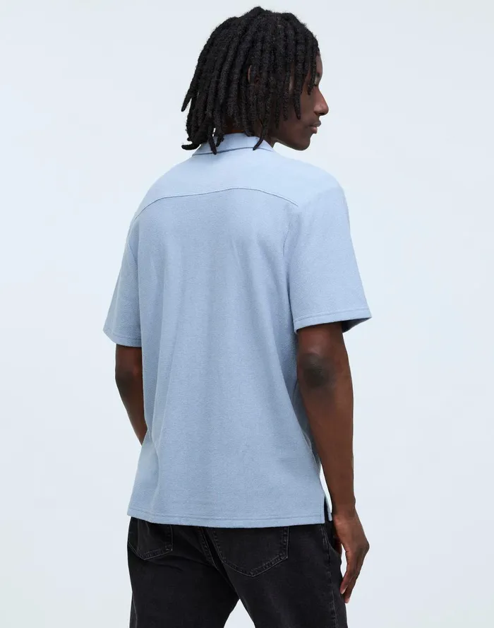Men Shirts Madewell Easy ShortSleeve Shirt In Stripe Jacquard