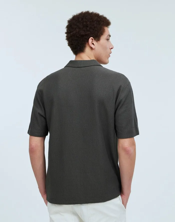 Men Shirts Madewell JohnnyCollar Knit Polo Shirt