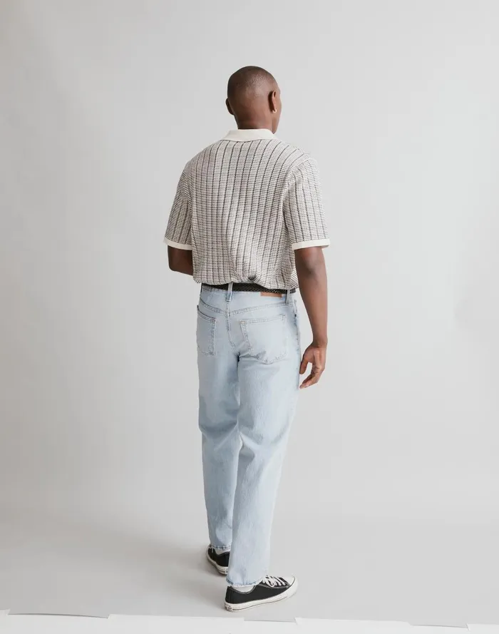Men Shirts Madewell JohnnyCollar ShortSleeve Sweater Polo