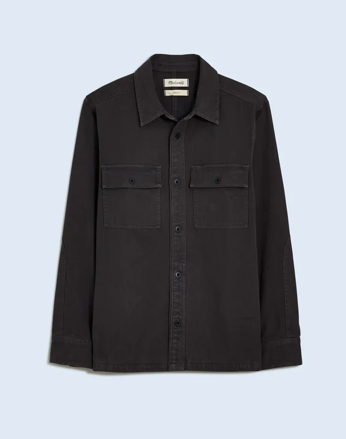 Men Shirts Madewell Straight Hem GarmentDyed Work Shirt