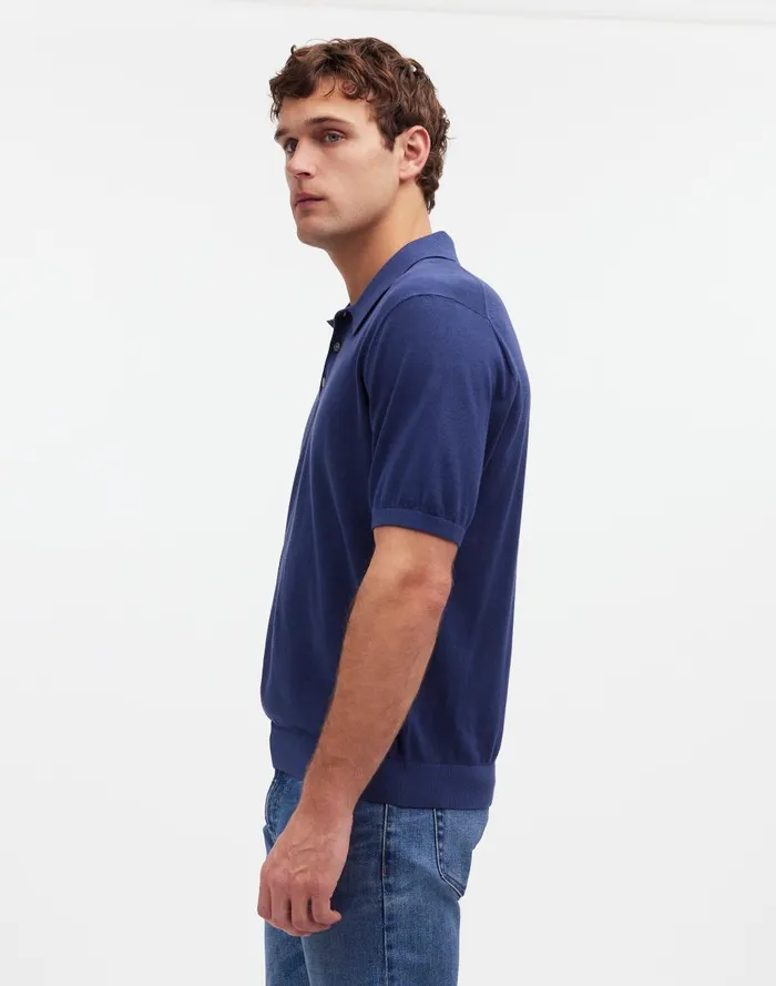 Men Shirts Madewell ThreeButton Sweater Polo Shirt In Garment Dye