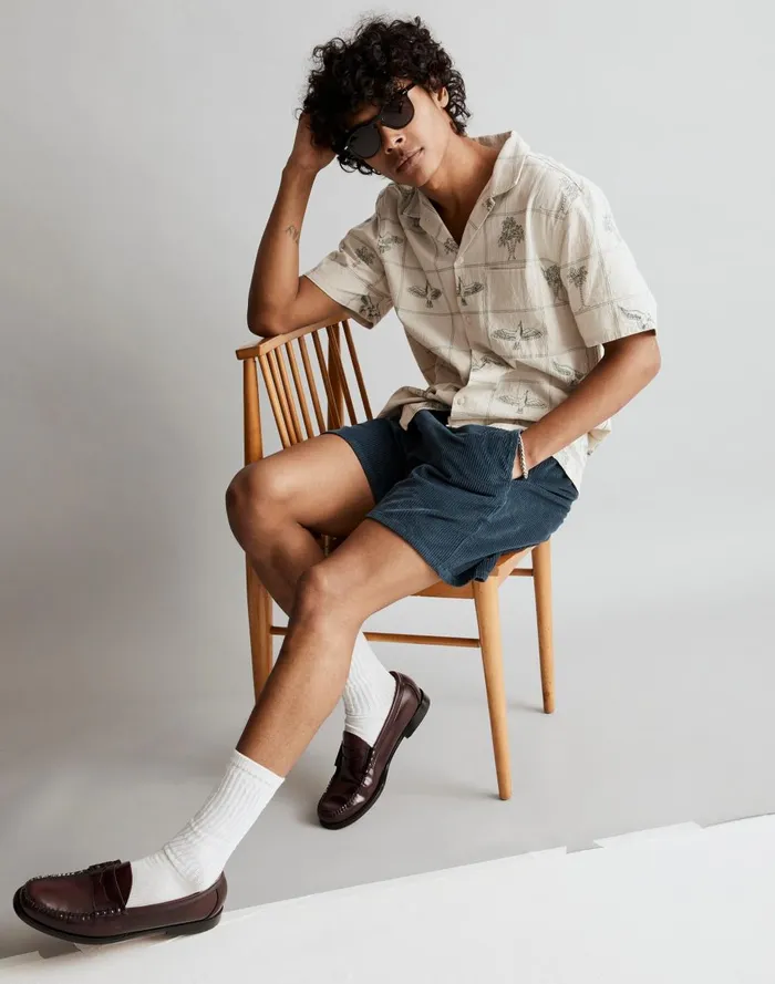 Men Shorts Madewell 5 12034 Corduroy Everywear Shorts