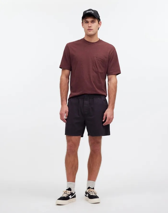 Men Shorts Madewell CottonHemp Blend Everywear Shorts