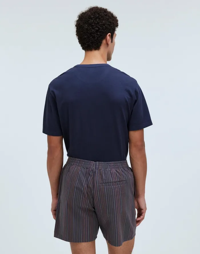 Men Shorts Madewell Everywear Shorts In Stripe Seersucker