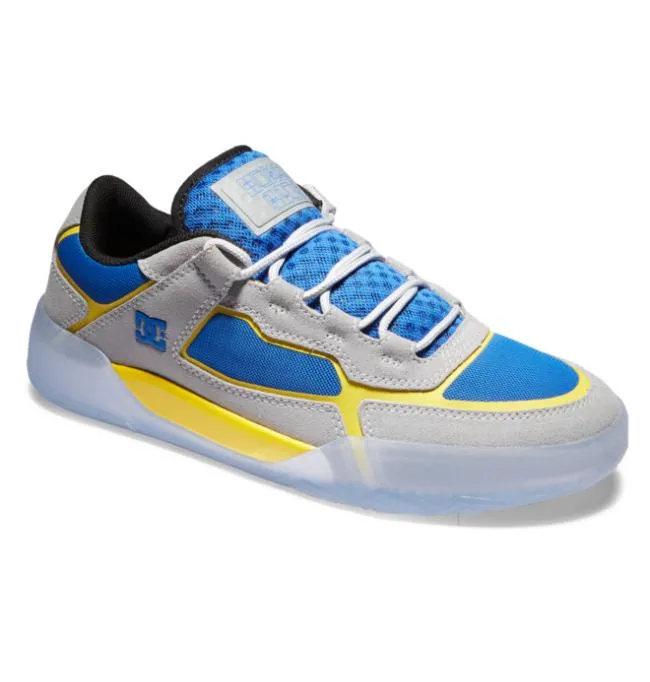 Men Skate DC Men039s Hongo X DC Metric Shoes GreyBlueYellow Men Skate DC Men039s Hongo X DC Metric Shoes GreyBlueYellow