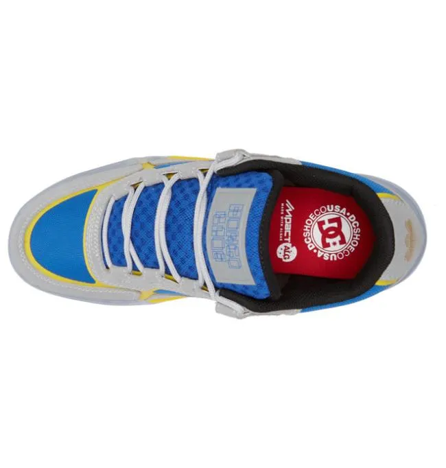 Men Skate DC Men039s Hongo X DC Metric Shoes GreyBlueYellow Men Skate DC Men039s Hongo X DC Metric Shoes GreyBlueYellow
