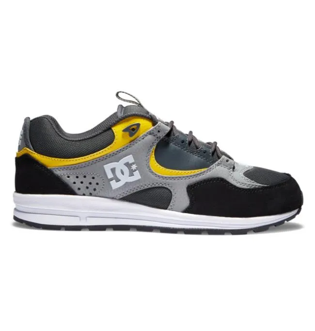 Men Skate DC Men039s Kalis Lite Skate Shoes BlackGreyYellow