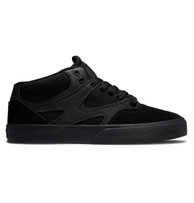 Men Skate DC Men039s Kalis Vulc MID MidTop Shoes BlackBlackBlack