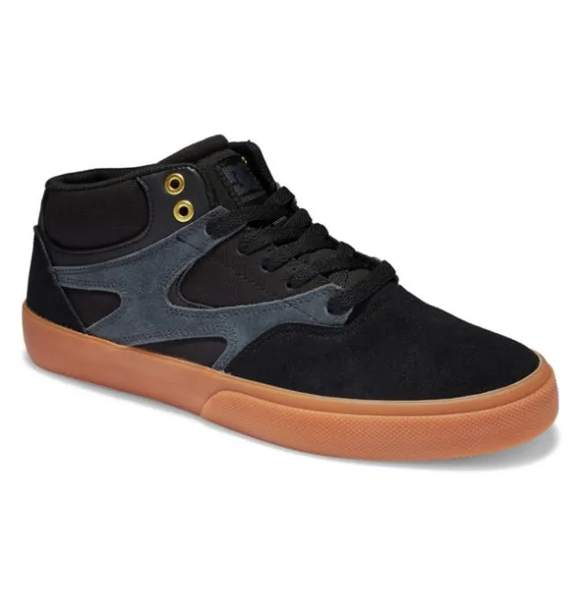 Men Skate DC Men039s Kalis Vulc MidTop Skate Shoes BlackGum Men Skate DC Men039s Kalis Vulc MidTop Skate Shoes BlackGum