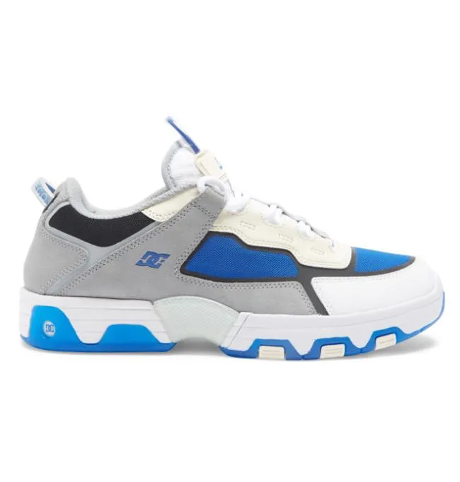 Men Skate DC Men039s Metric Shanahan Shoes GreyWhiteBlue