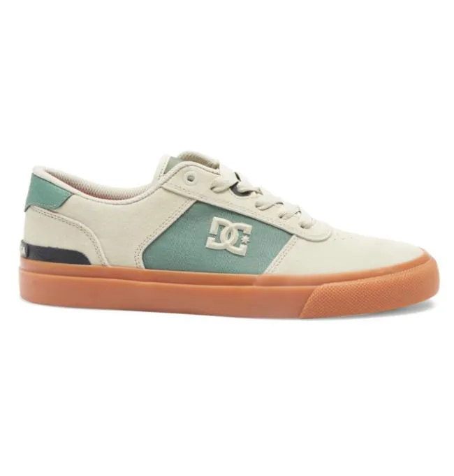 Men Skate DC Men039s Teknic S Skate Shoes TanGreen