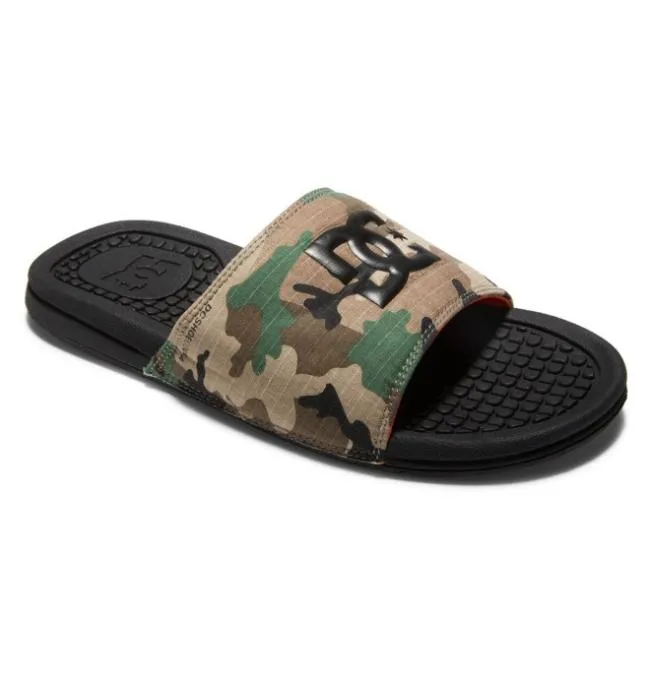 Men Slides DC Men039s Bolsa Slides BlackMilitary Camo