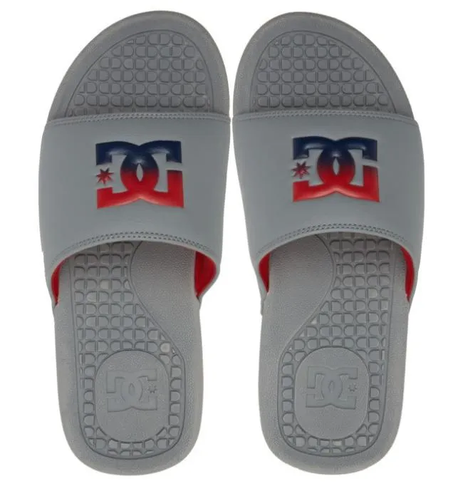 Men Slides DC Men039s Bolsa Slides GreyRed Men Slides DC Men039s Bolsa Slides GreyRed