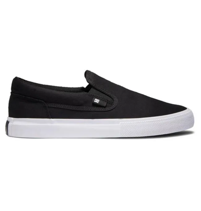 Men SlipOns DC Men039s Manual SlipOn Shoes BlackWhite
