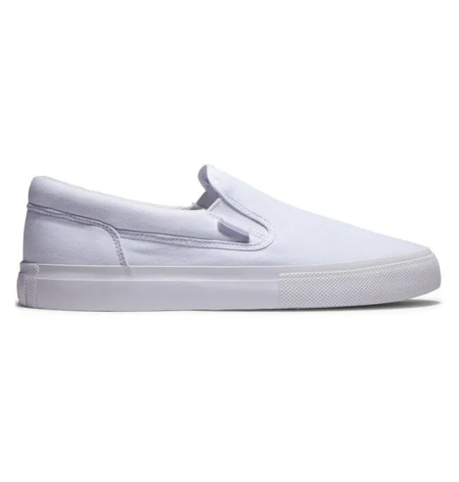 Men SlipOns DC Men039s Manual SlipOn Shoes White