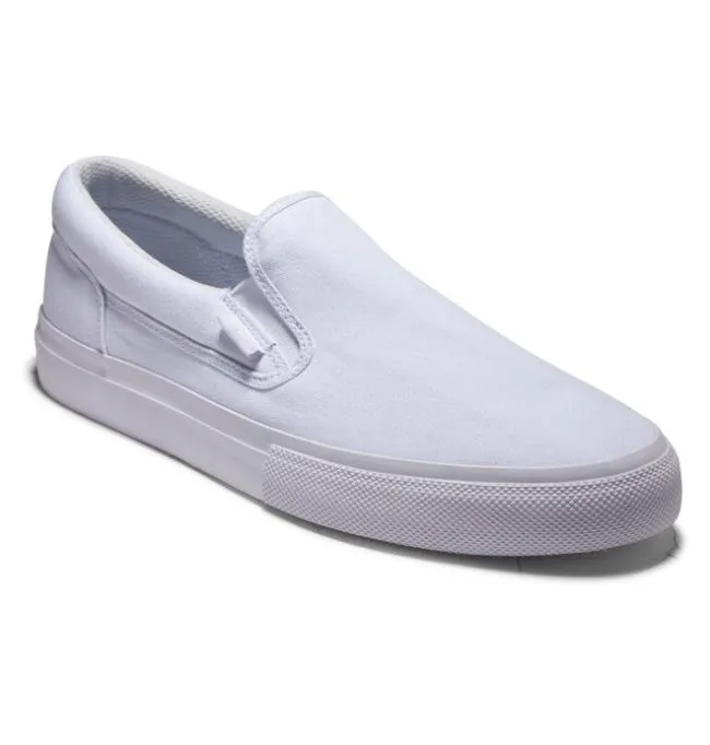 Men SlipOns DC Men039s Manual SlipOn Shoes White Men SlipOns DC Men039s Manual SlipOn Shoes White