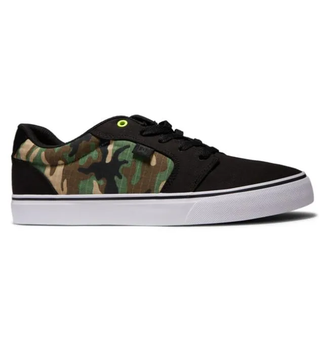 Men Sneakers DC Men039s Anvil Canvas Shoes BlackCamo