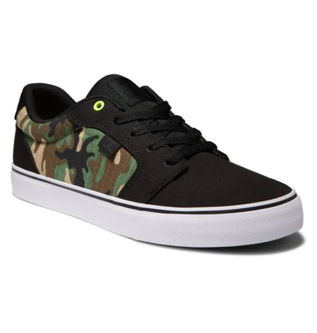Men Sneakers DC Men039s Anvil Canvas Shoes BlackCamo