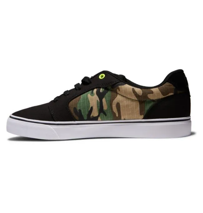 Men Sneakers DC Men039s Anvil Canvas Shoes BlackCamo
