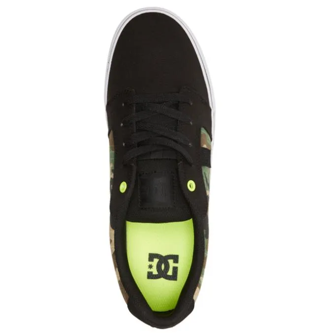 Men Sneakers DC Men039s Anvil Canvas Shoes BlackCamo
