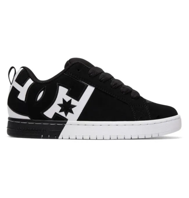Men Sneakers DC Men039s Court Graffik Shoes BlackWhiteBlack