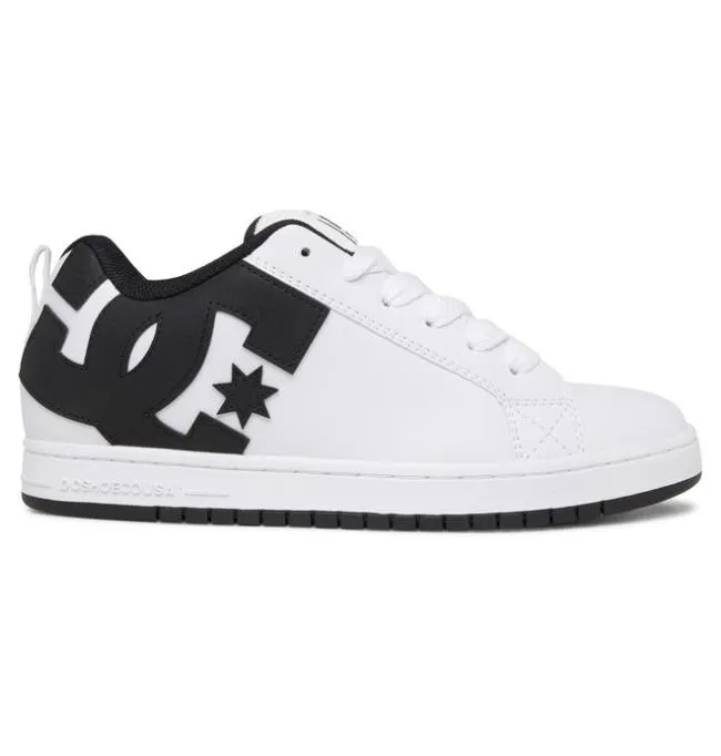 Men Sneakers DC Men039s Court Graffik Shoes WhiteBlackBlack