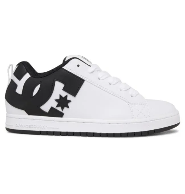 Men Sneakers DC Men039s Court Graffik Shoes WhiteBlackBlack Men Sneakers DC Men039s Court Graffik Shoes WhiteBlackBlack