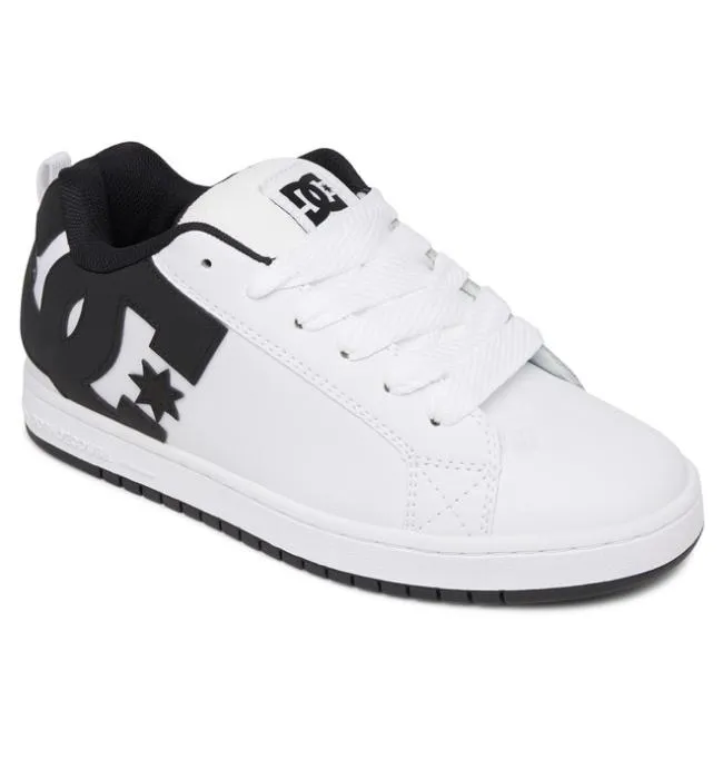 Men Sneakers DC Men039s Court Graffik Shoes WhiteBlackBlack Men Sneakers DC Men039s Court Graffik Shoes WhiteBlackBlack