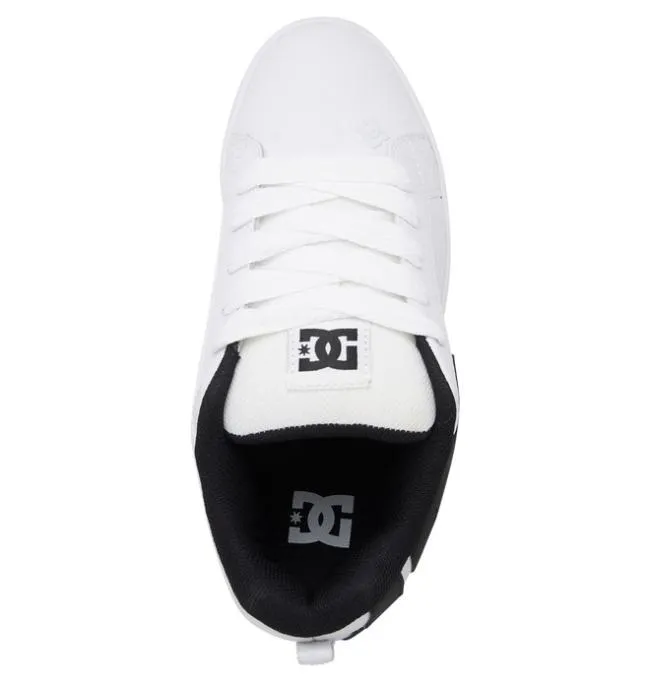 Men Sneakers DC Men039s Court Graffik Shoes WhiteBlackBlack Men Sneakers DC Men039s Court Graffik Shoes WhiteBlackBlack