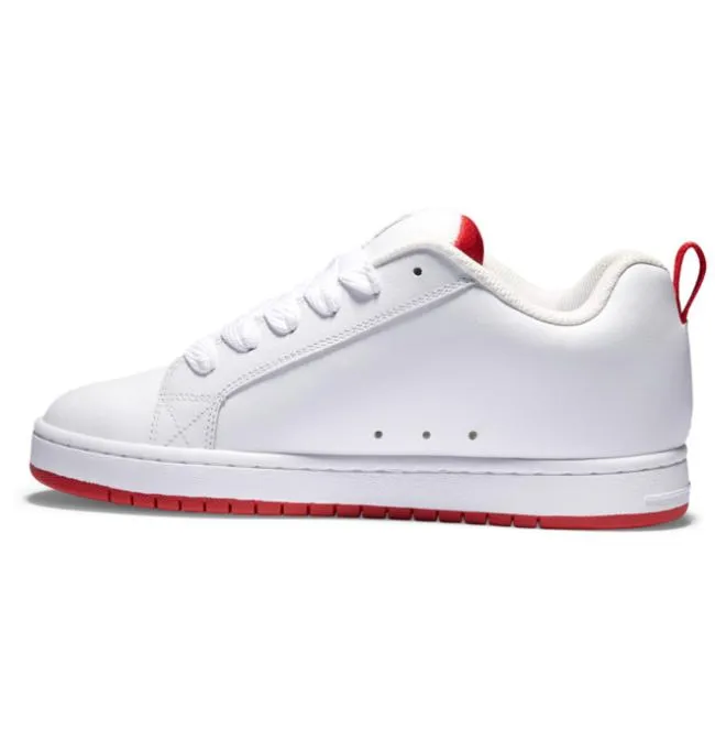 Men Sneakers DC Men039s Court Graffik Shoes WhiteGreyRed Men Sneakers DC Men039s Court Graffik Shoes WhiteGreyRed