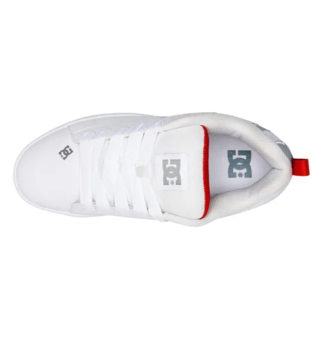 Men Sneakers DC Men039s Court Graffik Shoes WhiteGreyRed Men Sneakers DC Men039s Court Graffik Shoes WhiteGreyRed