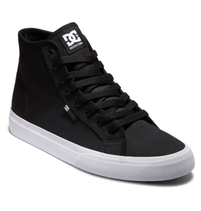 Men Sneakers DC Men039s Manual HI Refibra Shoes BlackWhite