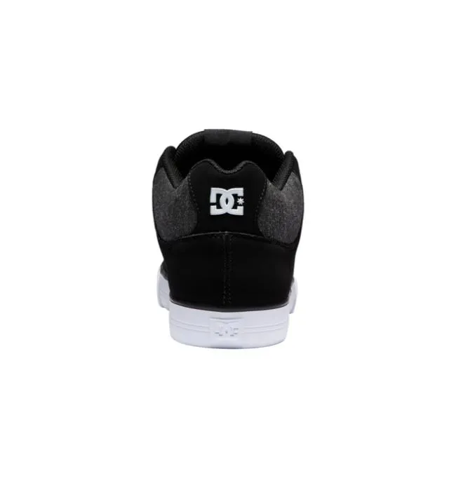 Men Sneakers DC Men039s Pure MID MidTop Shoes BlackArmor Men Sneakers DC Men039s Pure MID MidTop Shoes BlackArmor