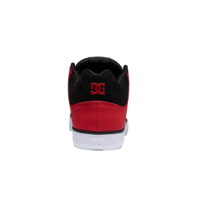 Men Sneakers DC Men039s Pure MID MidTop Shoes BlackRed Men Sneakers DC Men039s Pure MID MidTop Shoes BlackRed