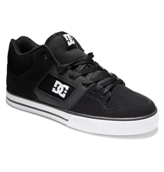 Men Sneakers DC Men039s Pure MID MidTop Shoes BlackWhite Men Sneakers DC Men039s Pure MID MidTop Shoes BlackWhite