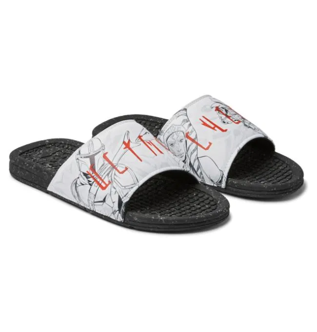 Men Sneakers DC Men039s Star Warstrade DC Bolsa Basic Sandal BlackWhiteOrange