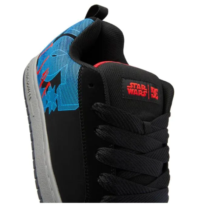 Men Sneakers DC Men039s Star Warstrade DC Court Graffik Shoe BlackGrey Men Sneakers DC Men039s Star Warstrade DC Court Graffik Shoe BlackGrey