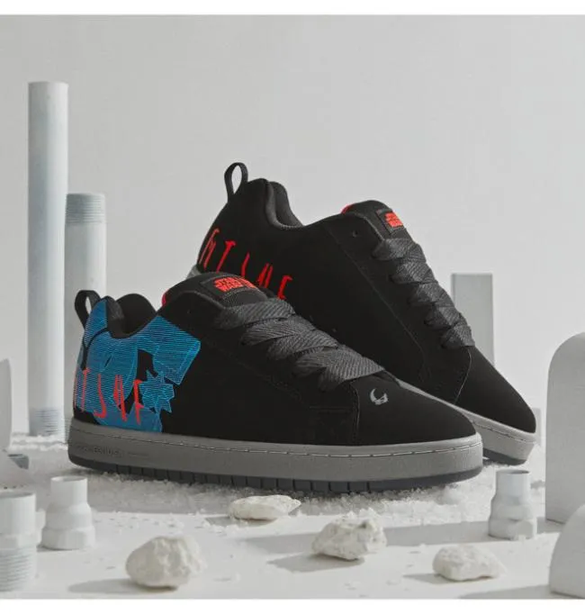 Men Sneakers DC Men039s Star Warstrade DC Court Graffik Shoe BlackGrey Men Sneakers DC Men039s Star Warstrade DC Court Graffik Shoe BlackGrey
