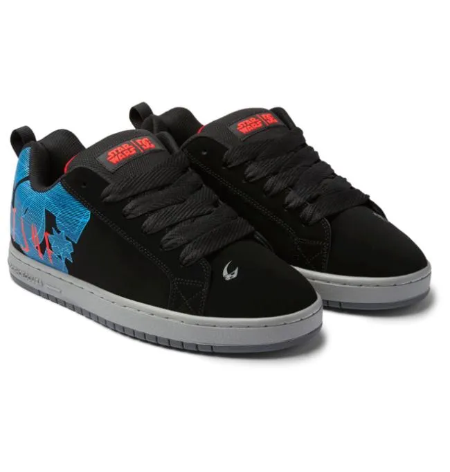 Men Sneakers DC Men039s Star Warstrade DC Court Graffik Shoe BlackGrey Men Sneakers DC Men039s Star Warstrade DC Court Graffik Shoe BlackGrey