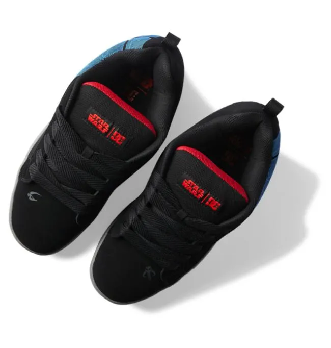 Men Sneakers DC Men039s Star Warstrade DC Court Graffik Shoe BlackGrey Men Sneakers DC Men039s Star Warstrade DC Court Graffik Shoe BlackGrey