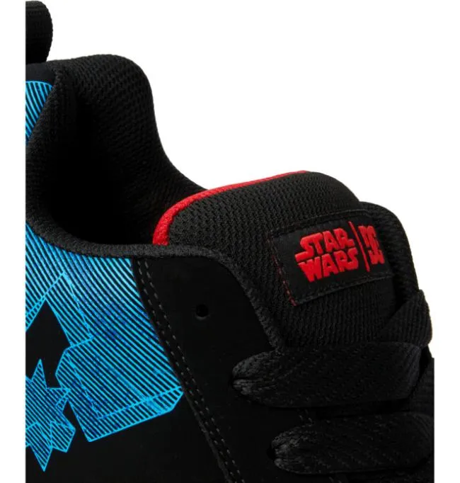 Men Sneakers DC Men039s Star Warstrade DC Court Graffik Shoe BlackGrey Men Sneakers DC Men039s Star Warstrade DC Court Graffik Shoe BlackGrey