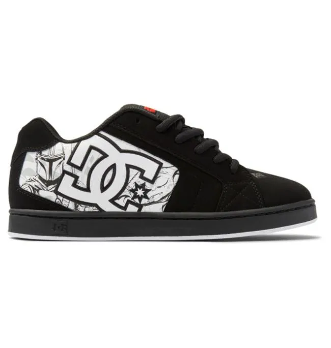 Men Sneakers DC Men039s Star Warstrade DC Net Shoes BlackWhiteGrey