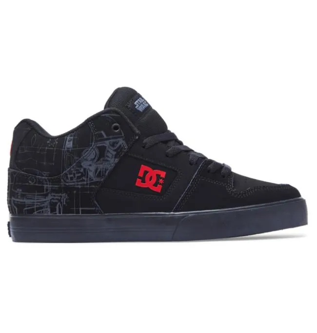 Men Sneakers DC Men039s Star Warstrade DC Shoes Pure MID MidTop Shoes BlackRed